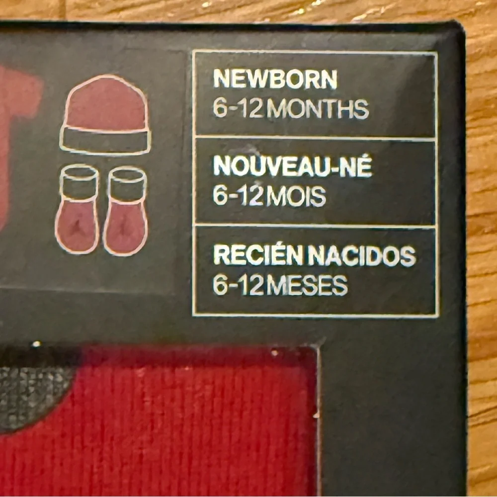 Jordan Red and Black Kids Bodysuit 3 Piece Set